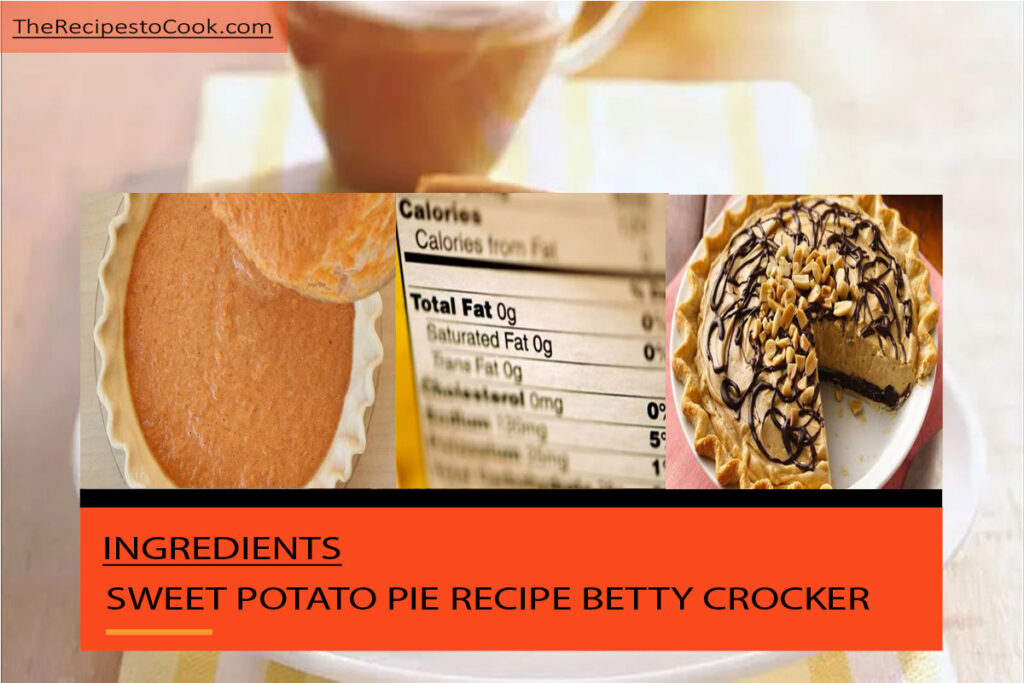 Easy sweet potato pie recipe betty crocker