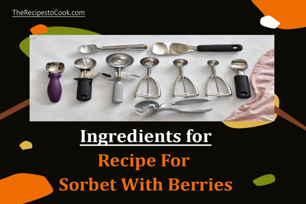 How to make berry sorbet in a blender