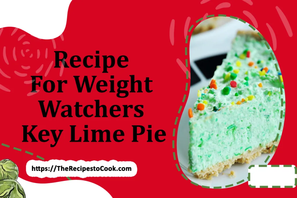 Authentic recipe for weight watchers key lime pie