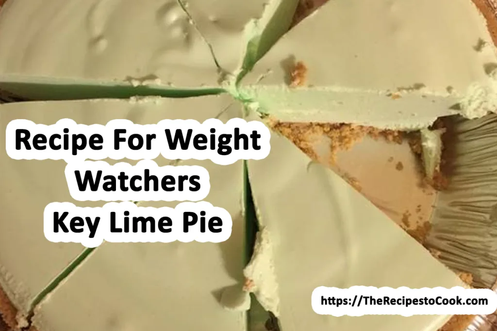 Recipe for weight watchers key lime pie with condensed milk