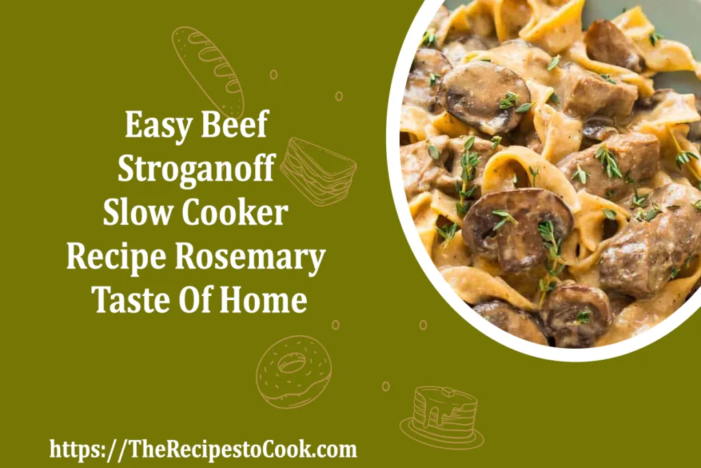 beef stroganoff slow cooker easy