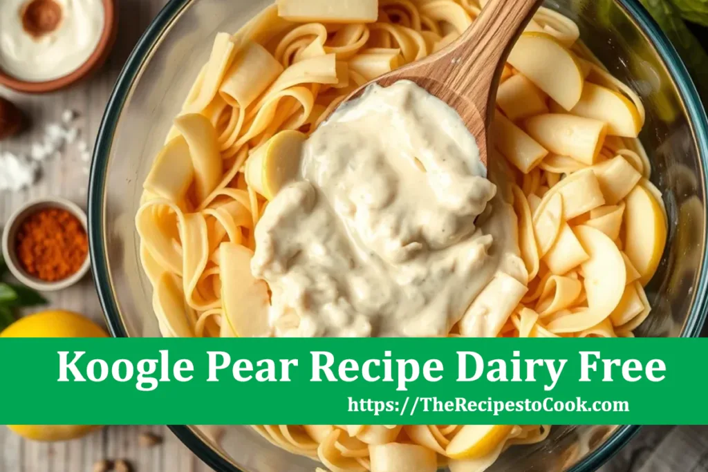 healthy koogle pear recipe dairy free