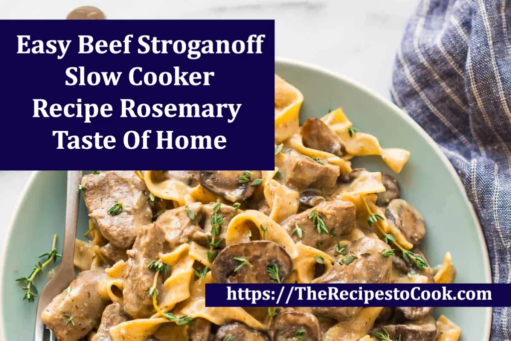 slow cooker creamy beef stroganoff