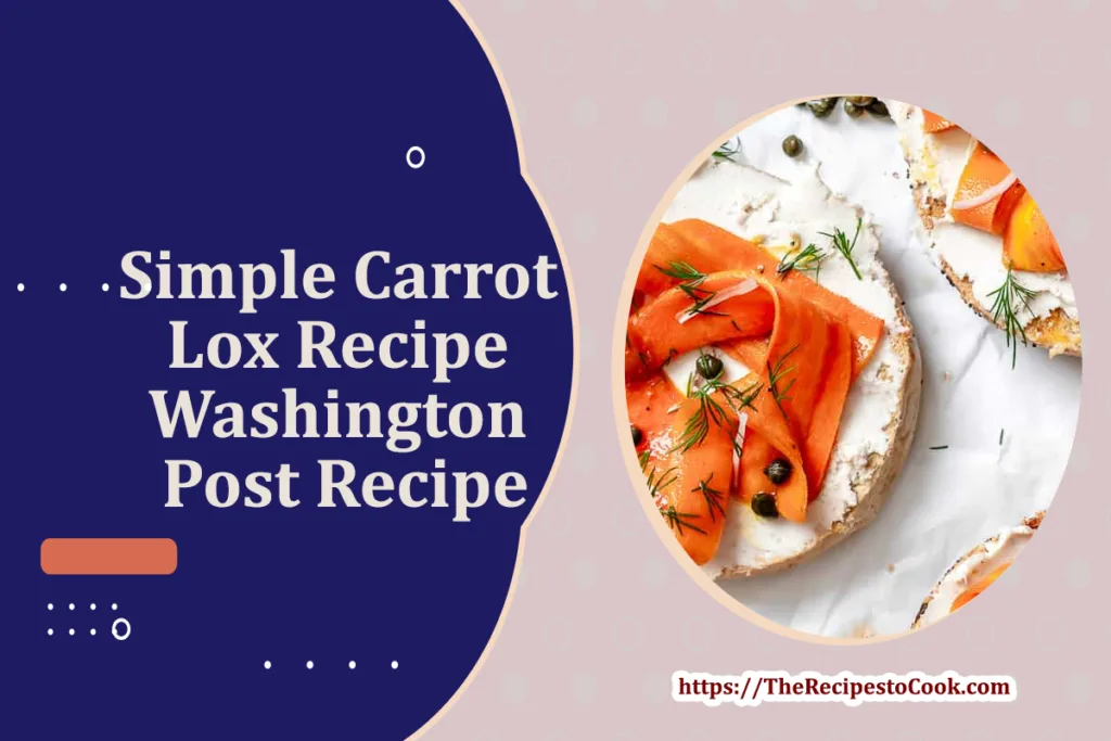 vegan carrot lox recipe